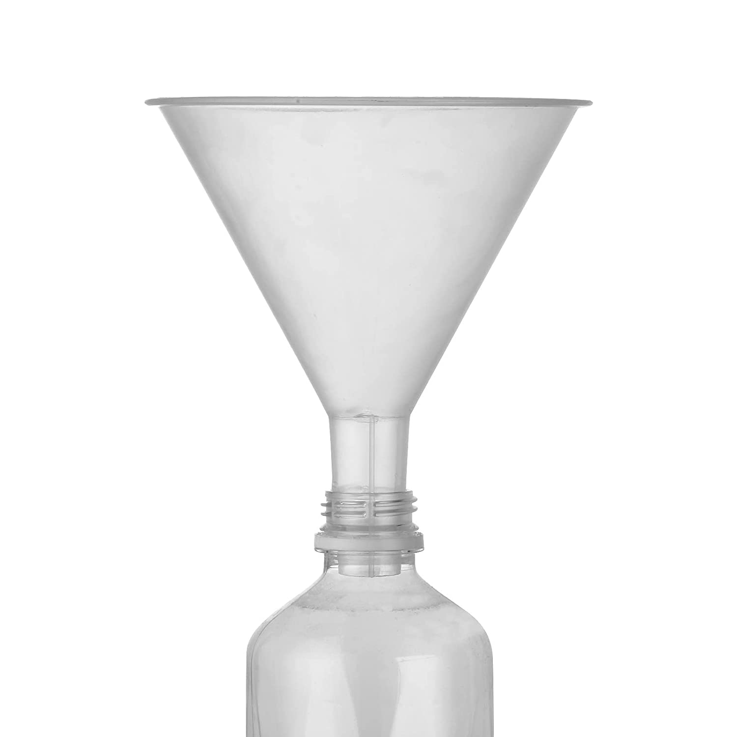 ALPENKOK Plastic Funnels for Filling Bottles - 20pcs 4.8in Kitchen Funnel for Water Bottle Funnel for Liquid Filling Bottle Clear Plastic Funnels for