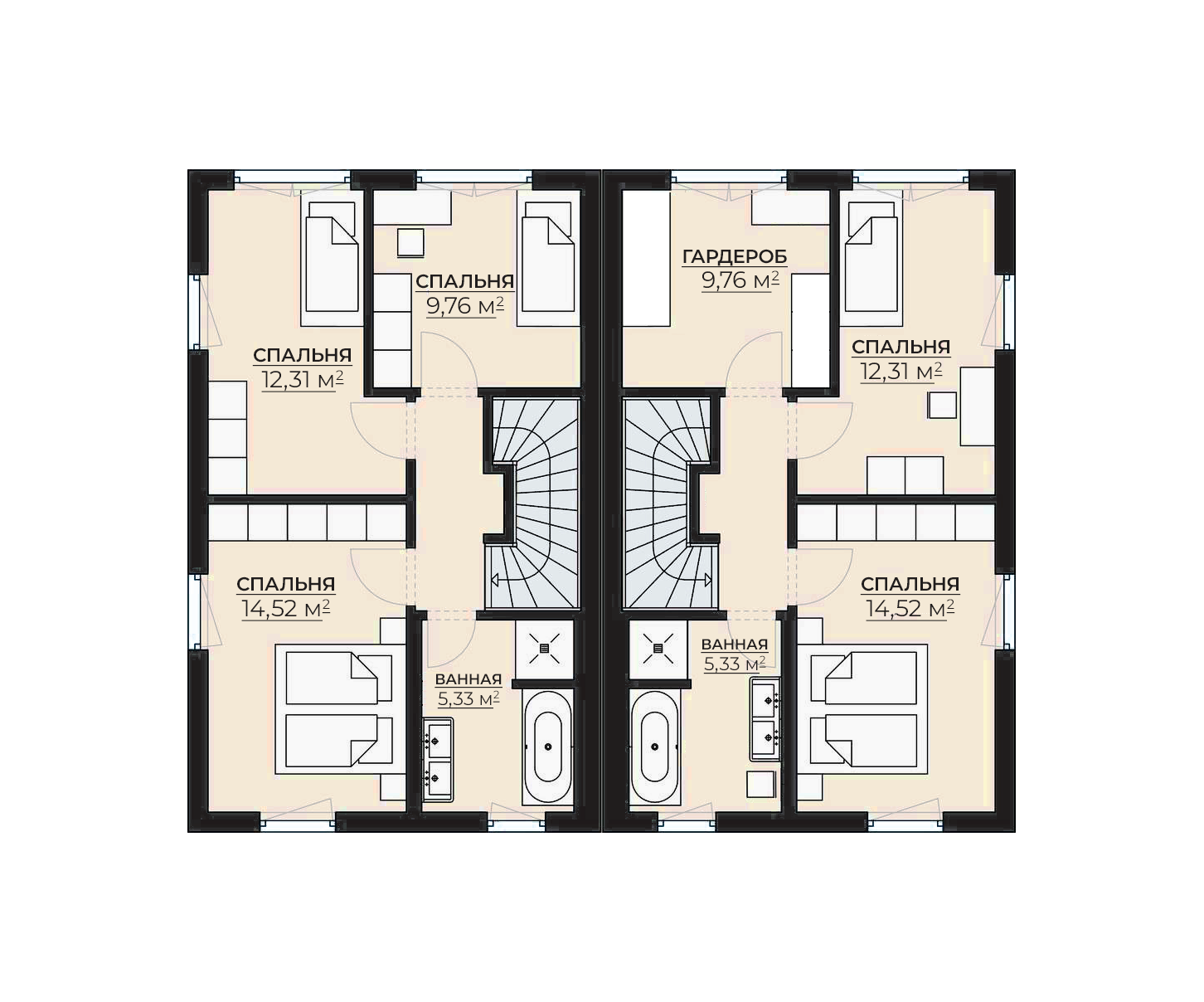 Планировка второго этажа