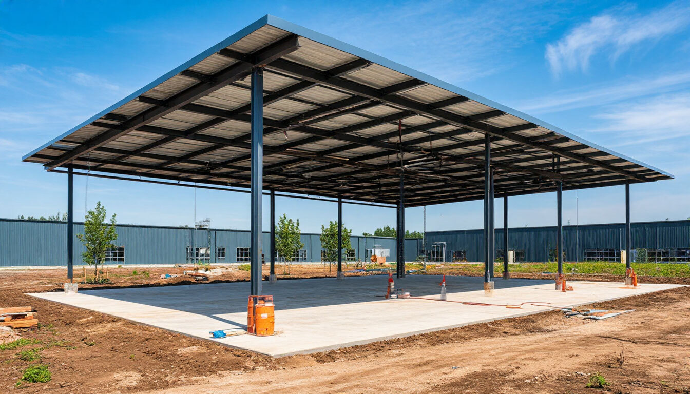 Строительство Промышленного навеса