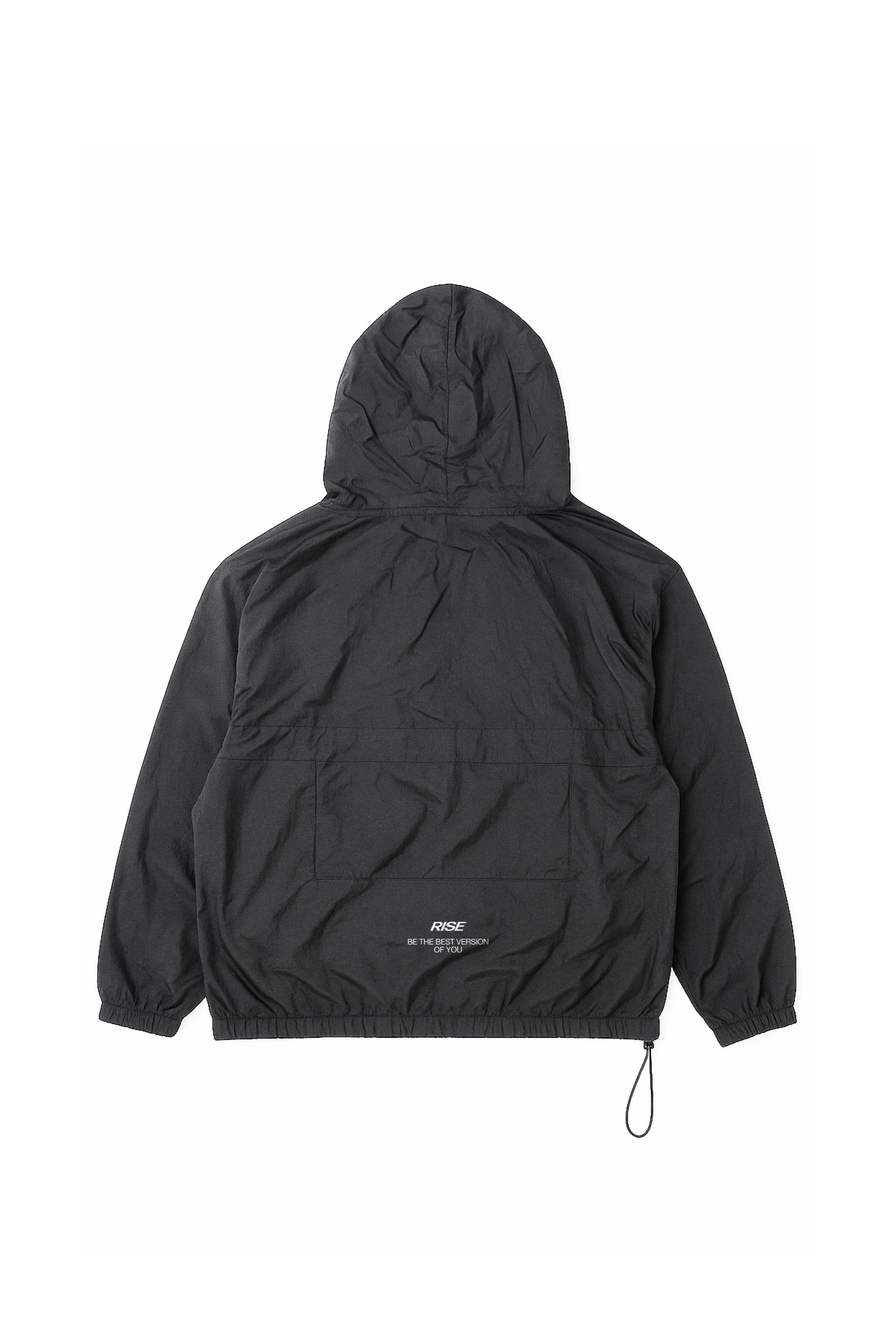 Черная ветровка Rise мужская для тренировок