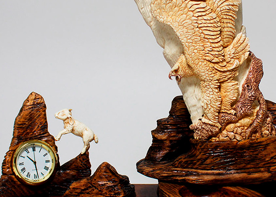 интерьерные композиции из бивня мамонта - Mamont Art
