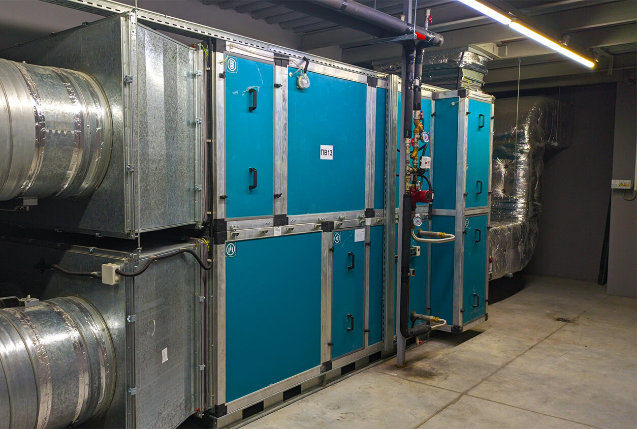 Монтаж системы вентиляции Ballu Machine Новосибирске