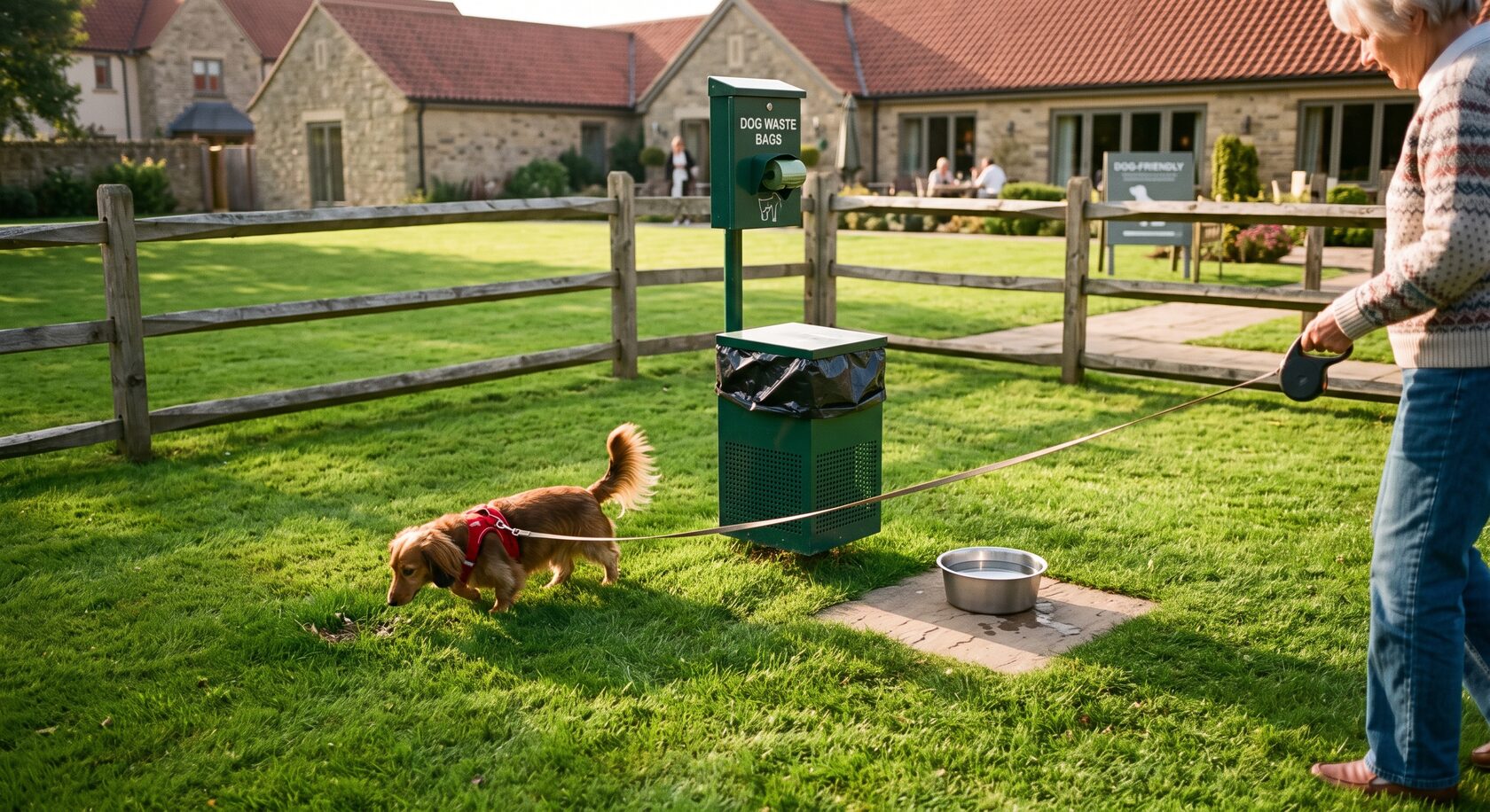 Зона для выгула собак, dog-friendly формат отеля