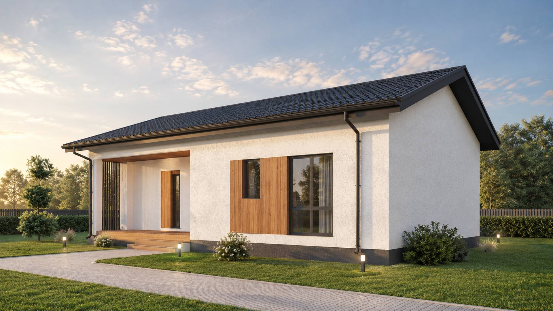 Проект одноэтажного дома ART HOUSE 125, 125,7 м²