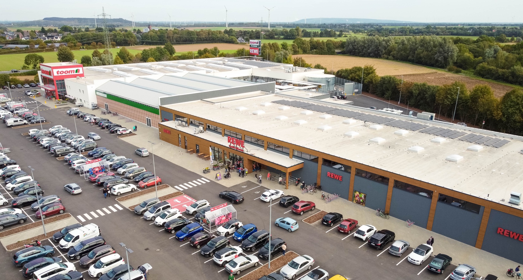 Супермаркет REWE XL в Альсдорфе, Северный Рейн — Вестфалия