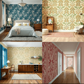 Как выбрать обои для спальни, кухни, детской и ванной комнаты.
