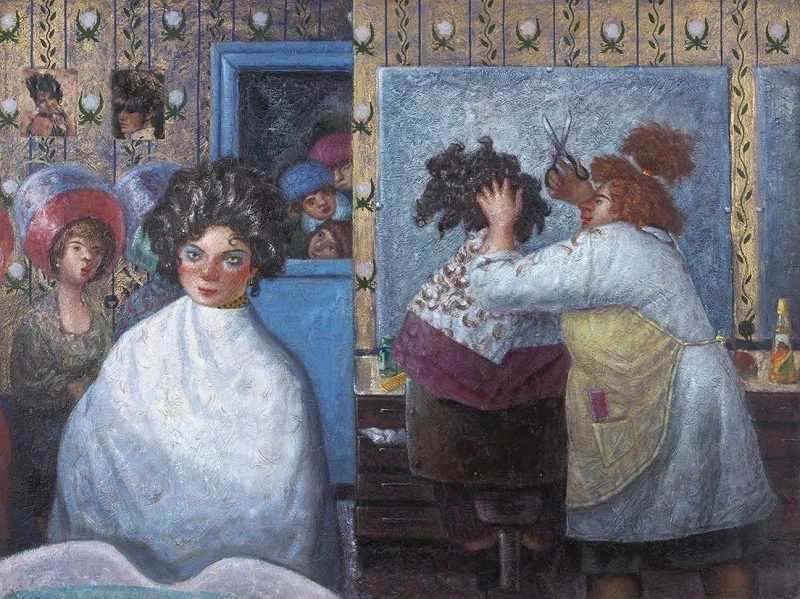 Картина «В парикмахерской»