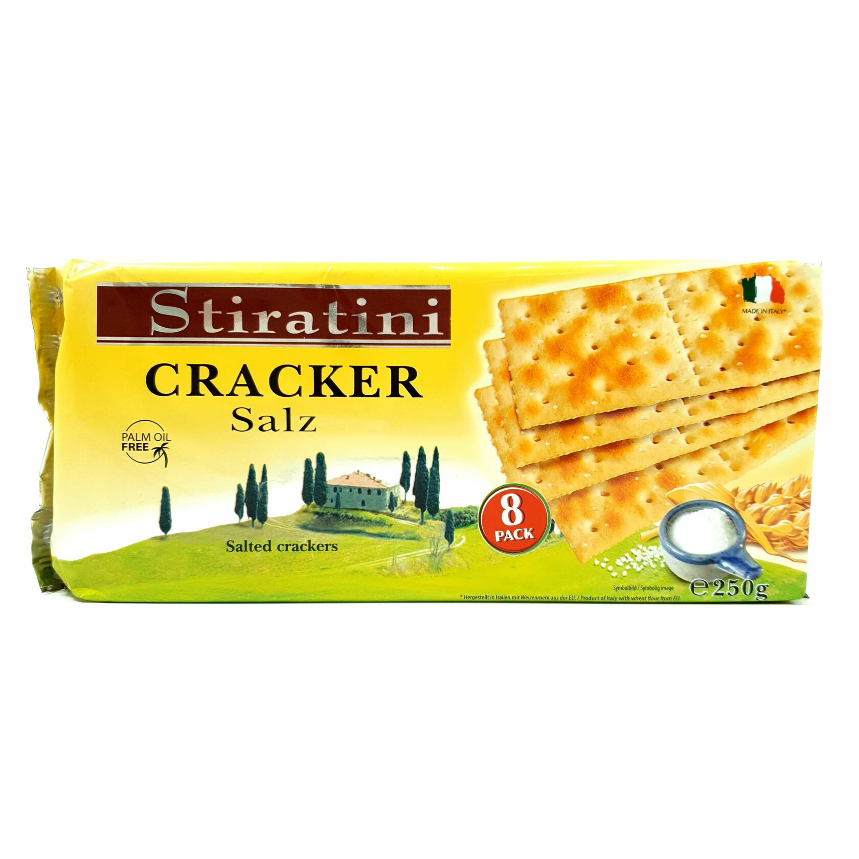 Крекеры Delser Crackers integrali из непросеянной муки, 200 г