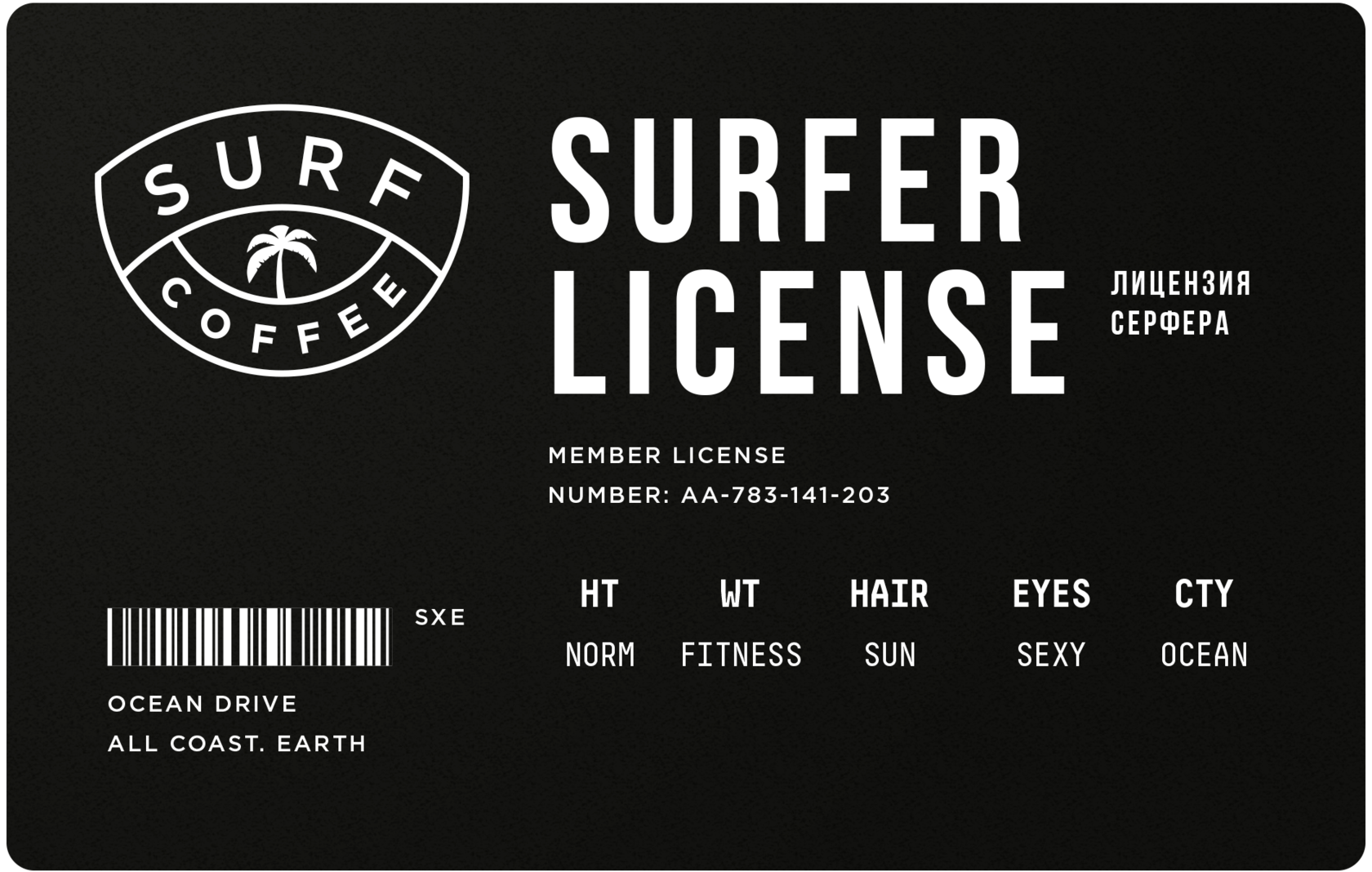 Surfer license карта лояльности