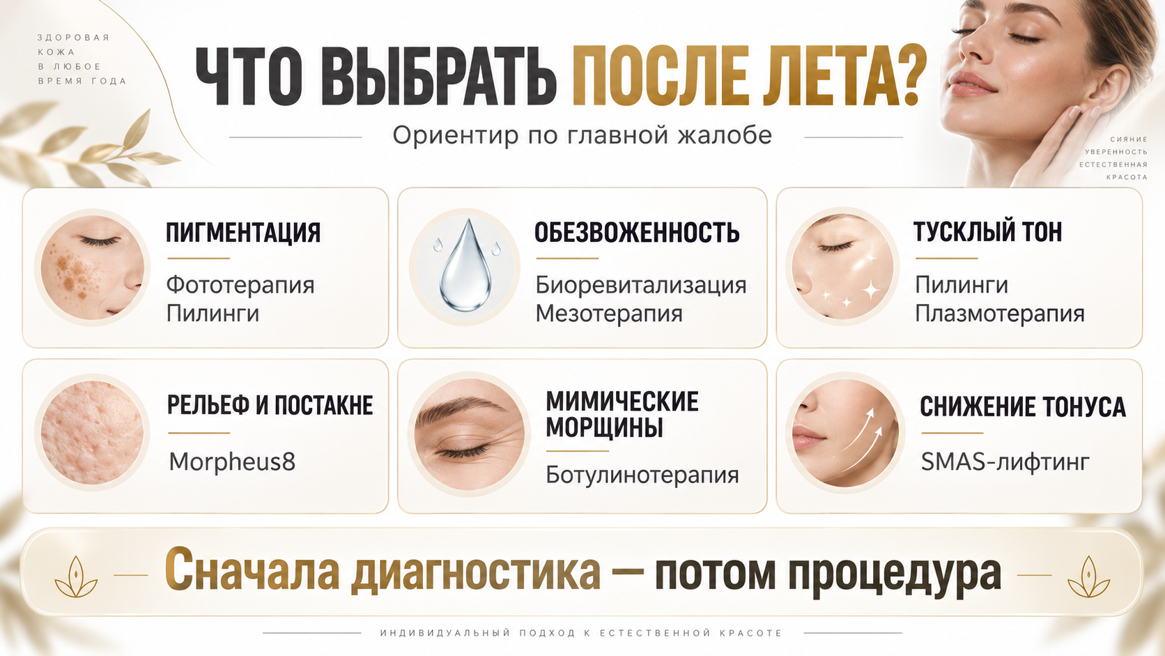 этапы восстановления кожи после лета у косметолога