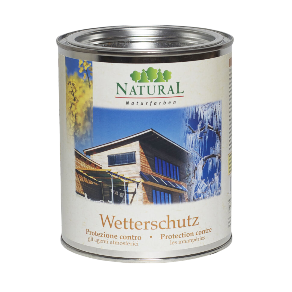 Natural Wetterschutz - масло для наружных работ. Защитное и декоративное эластичное, водоотталкивающее масло для дерева. Защита дерева от ультрафиолета. Водоотталкивающий эффект масла Natural. 