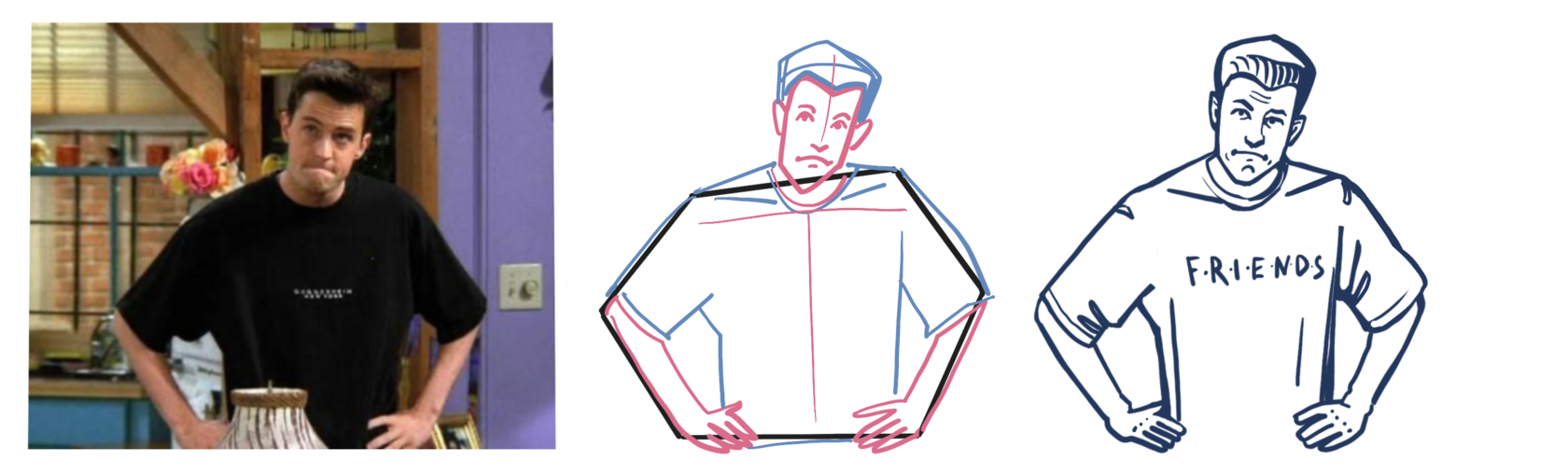 How to draw a character from a photo