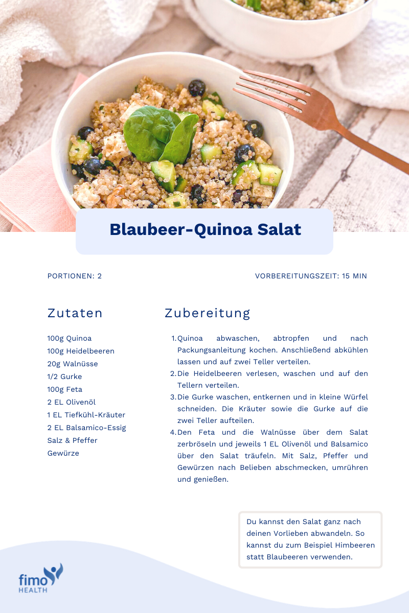 Blaubeer-Quinoa Salat