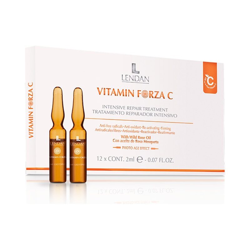 Lendan Vitamin Forza C — Ампульная сыворотка с витамином C 10%, 12 × 2 мл