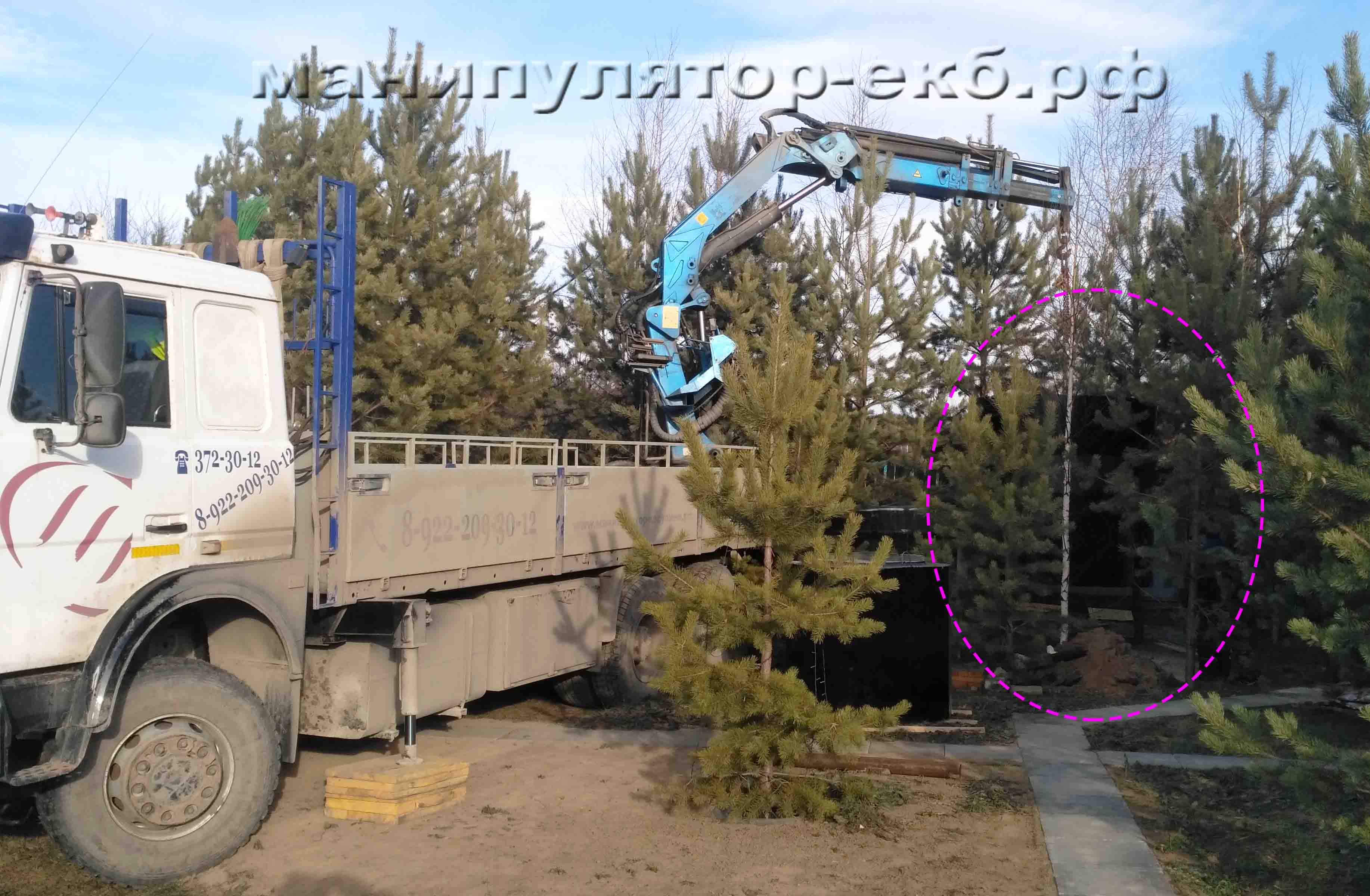 Кран борт 10т со стрелой 7т сзади