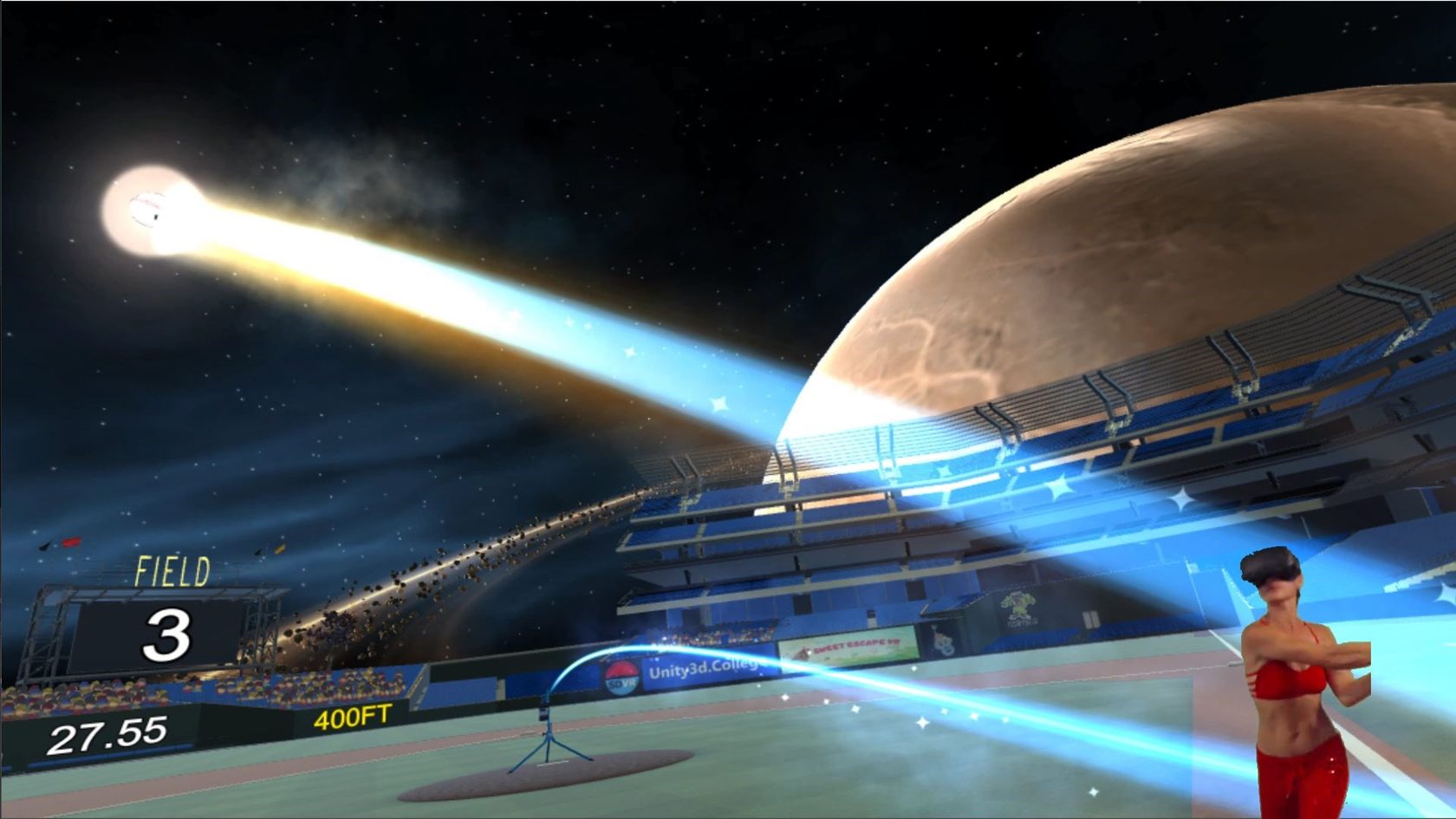 Спортивные игры vr. VR Baseball.