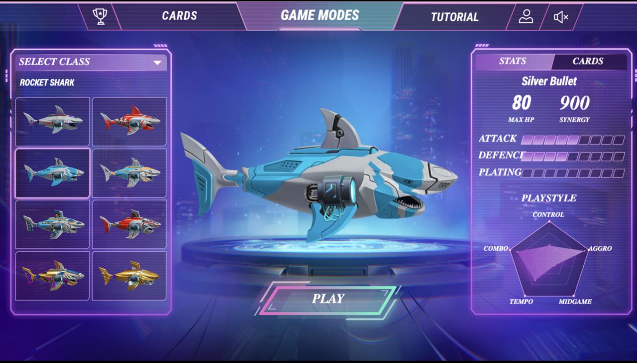 Silver Bullet Shark  from Shark Battle game by Sharkrace