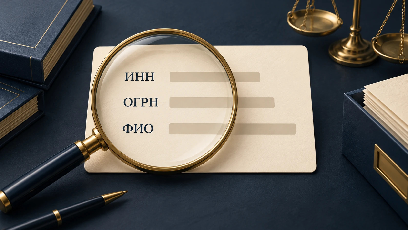 Концептуальная схема поиска должника по ИНН, ОГРН и дополнительным сведениям карточки