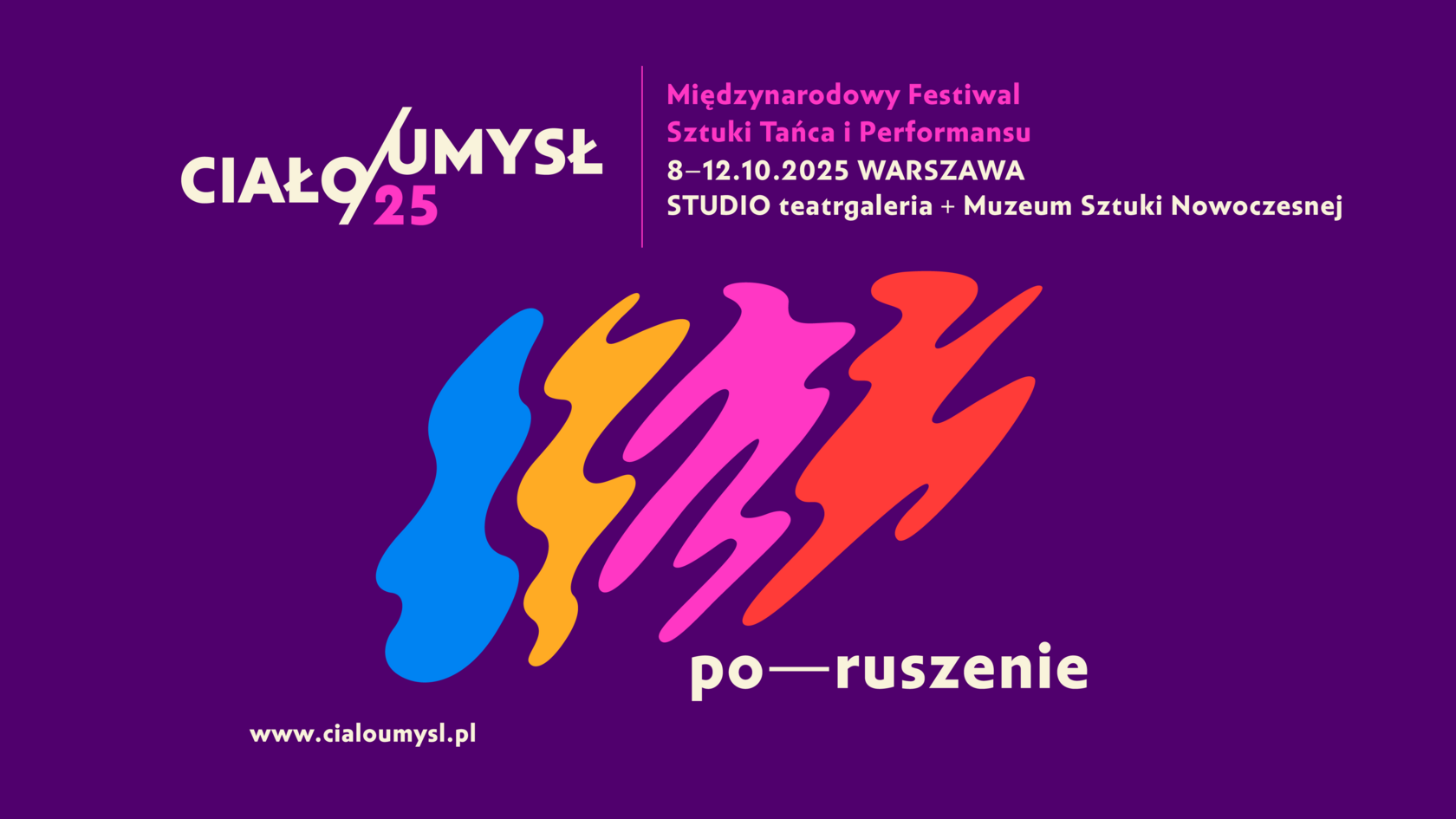 Grafika promocyjna festiwalu Ciało/Umysł.
