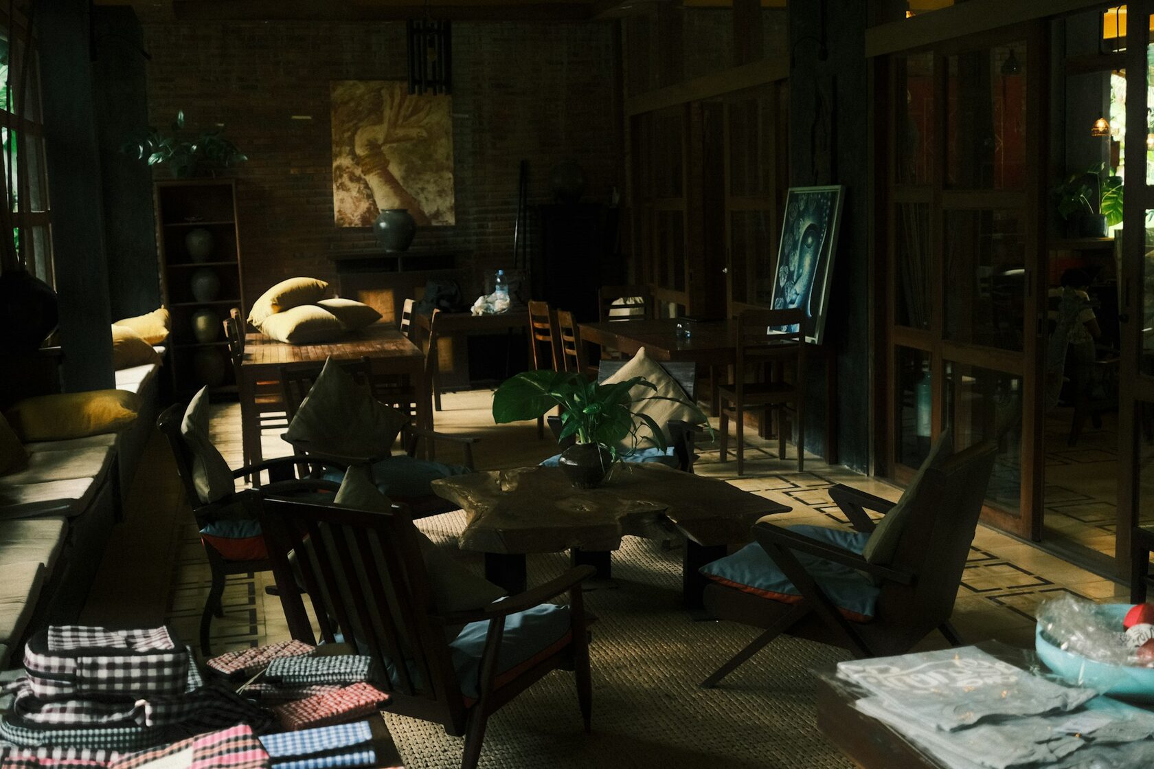 AI visualisation of the communal living and art room