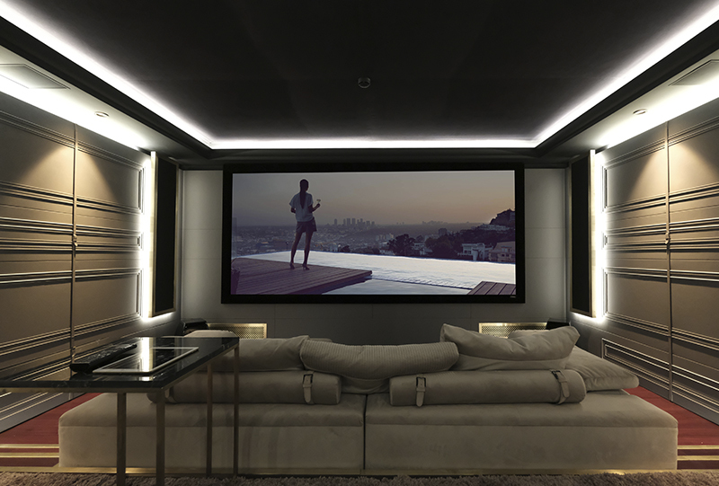 Дизайн домашнего кинотеатра в квартире