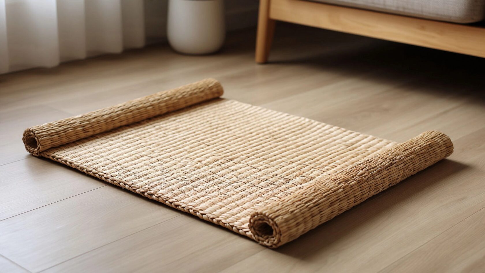 Циновки из камыша, рогоза и джута