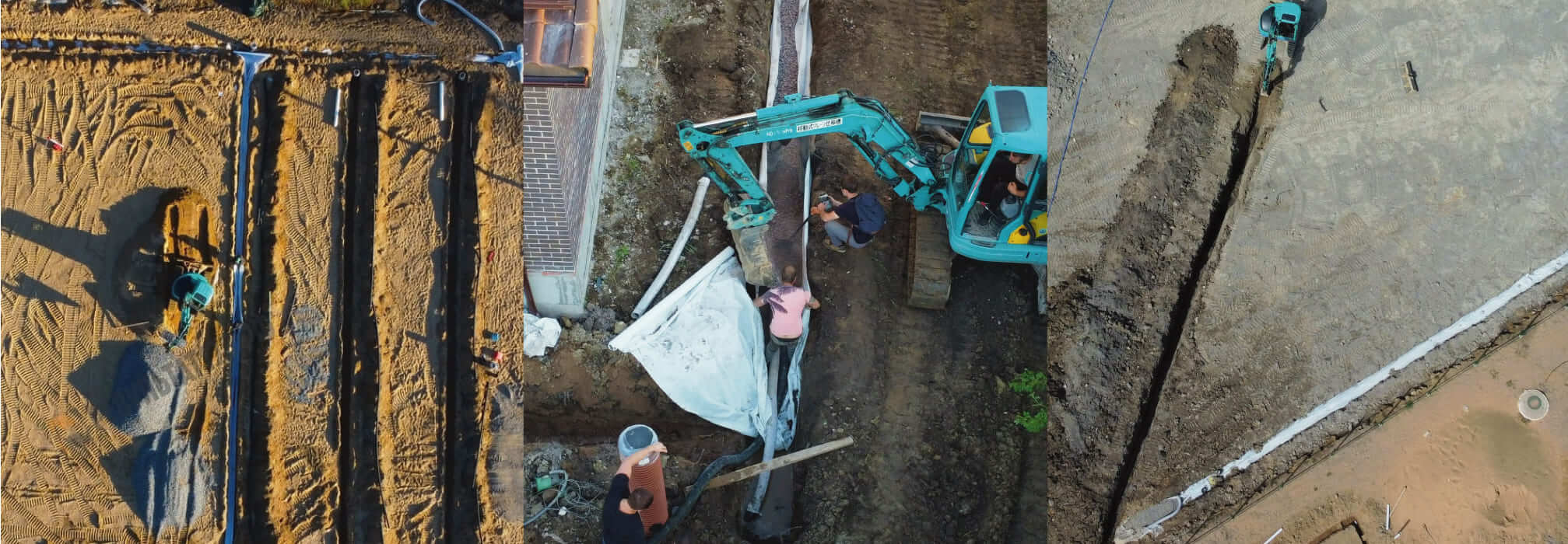 Работы по дренажу и осушению участка и дренажу участка под ключ в спб и ло 