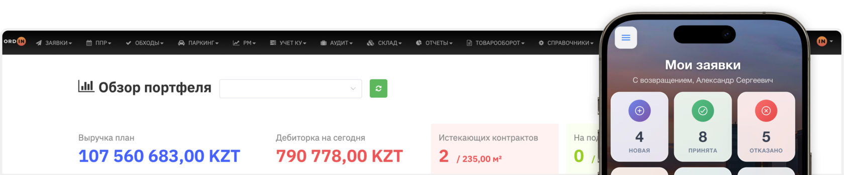 ORDIN CAFM &amp; PMS Программа для управления коммерческой недвижимостью
