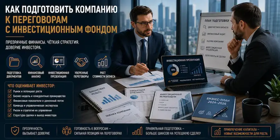 Подготовка компании к переговорам с инвестиционным фондом
