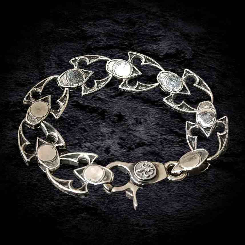 мужской массивный браслет, браслет из серебра мужской.