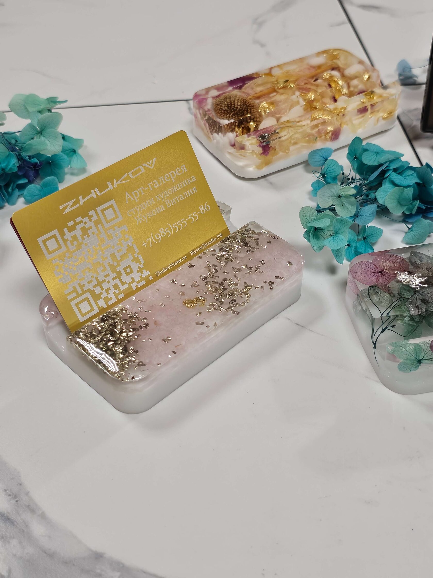 Визитница из эпоксидной смолы