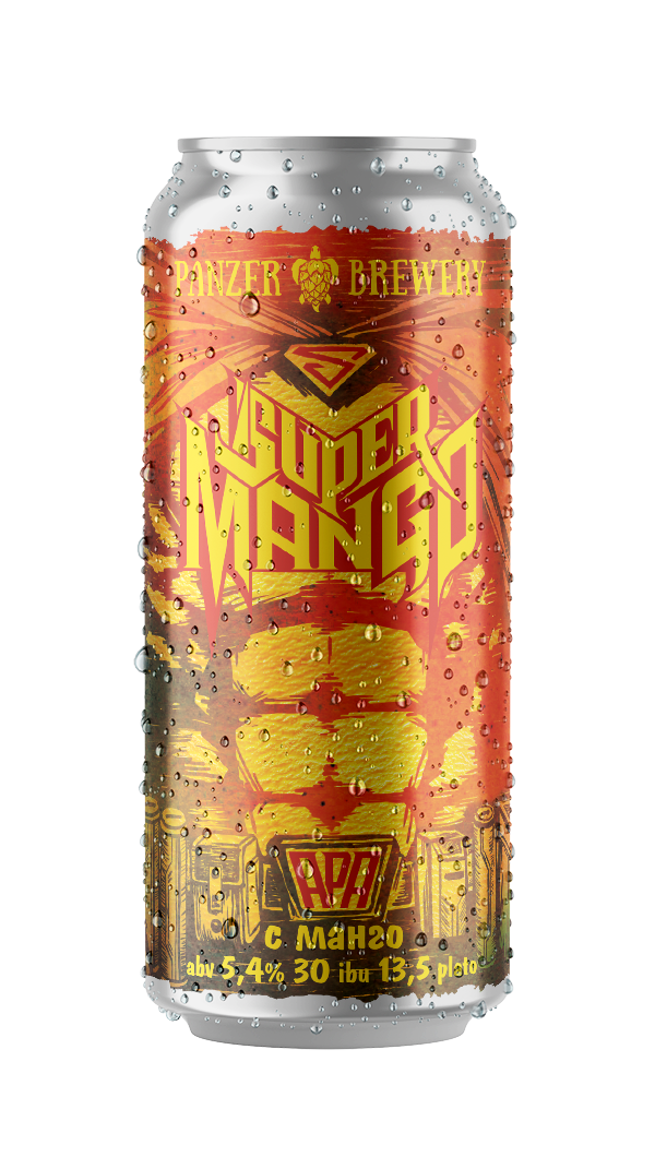 Банка пива Super Mango - Milkshake APA от Panzer Brewery