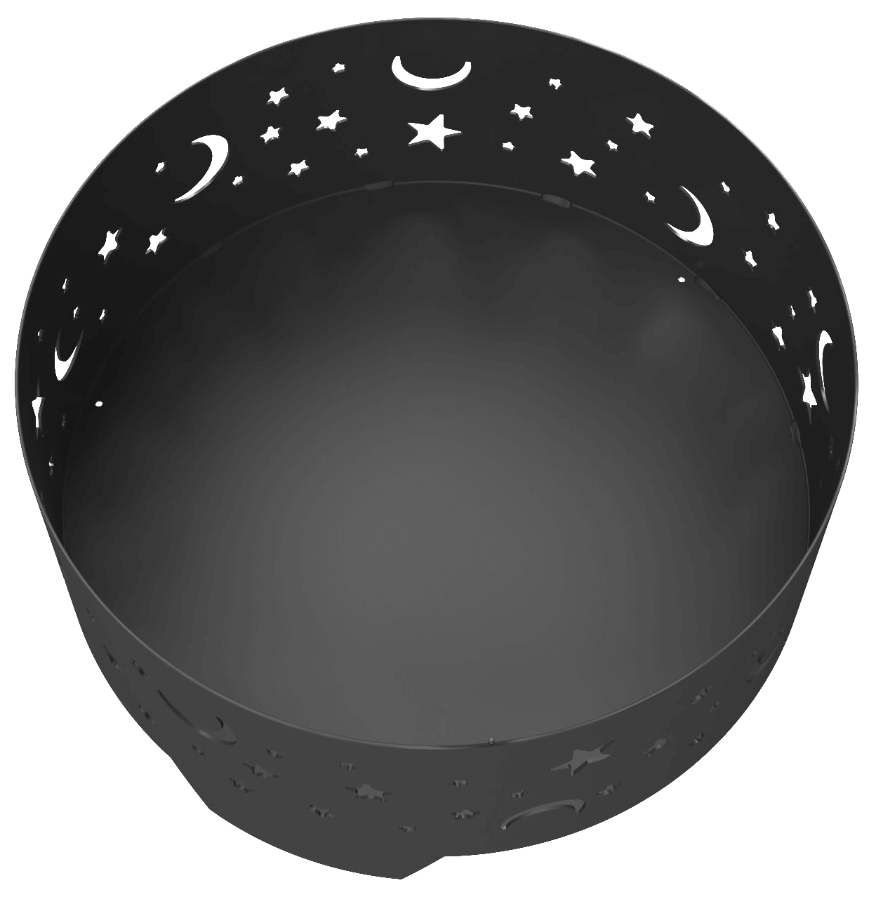 Костровая чаша Ночное небо стальная