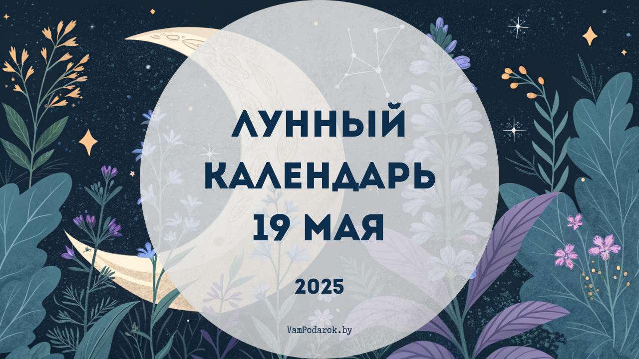 Лунный календарь на 19 мая 2025 года
