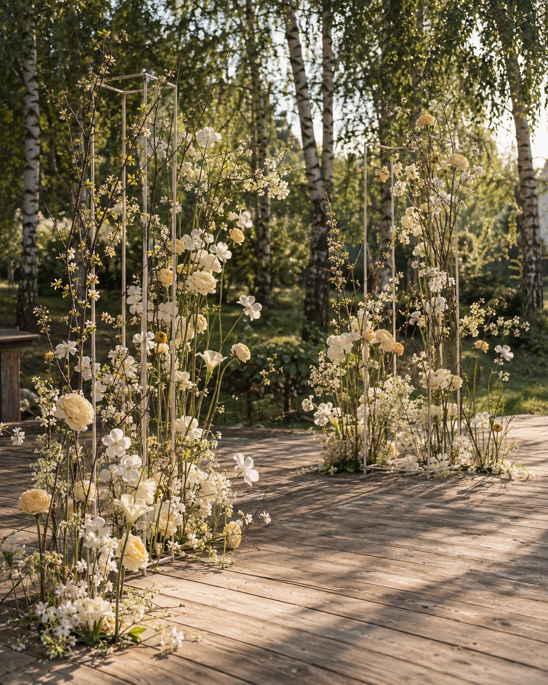 Одиночные цветы и ветви