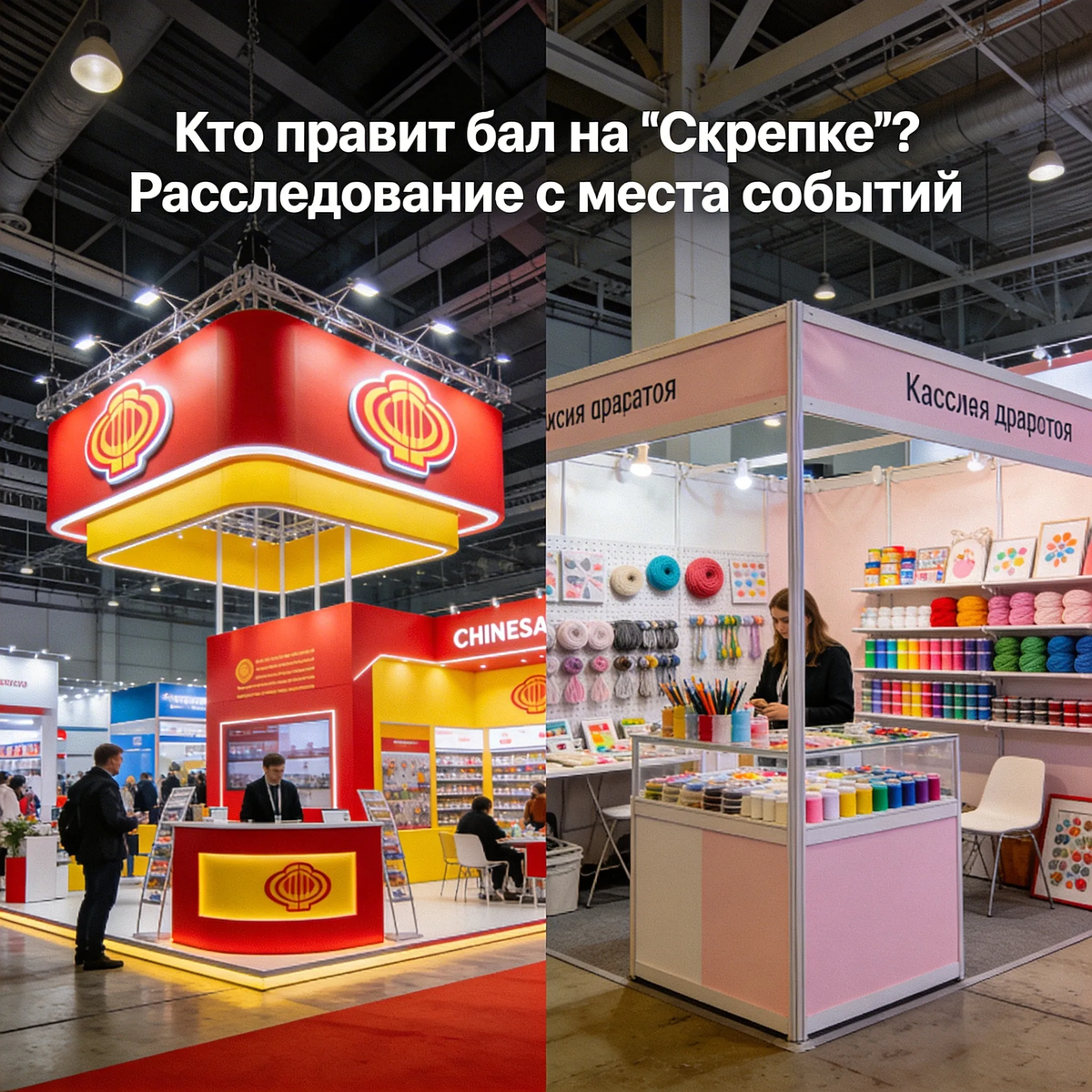 Стенды производителей канцтоваров на выставке «Скрепка»