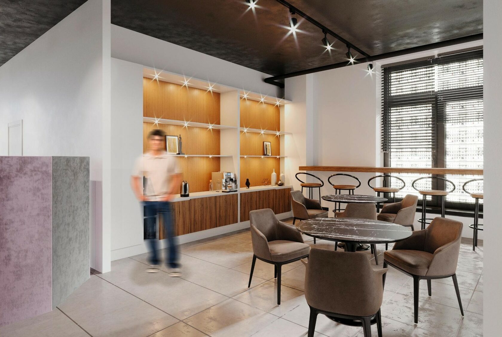 офис с кухней 