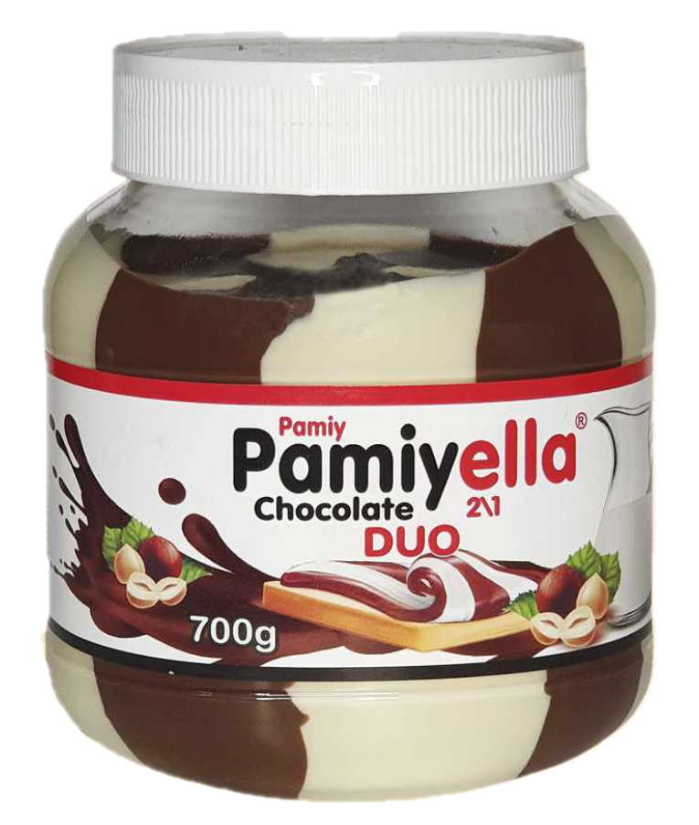 Паста отзывы. Pamiyella Chocolate Duo 700gr. Шоколадная паста. Pamiyella паста. Белорусская шоколадная паста.