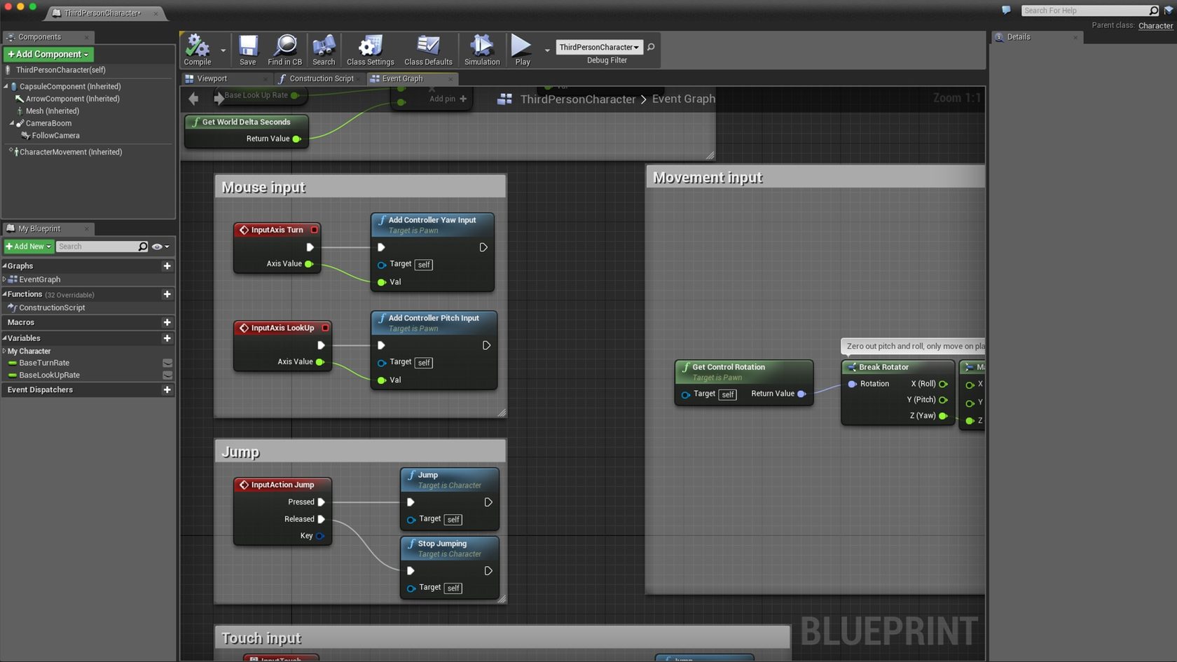 Визуальное программирование Blueprints и C++ в Unreal Engine: плюсы и  минусы.