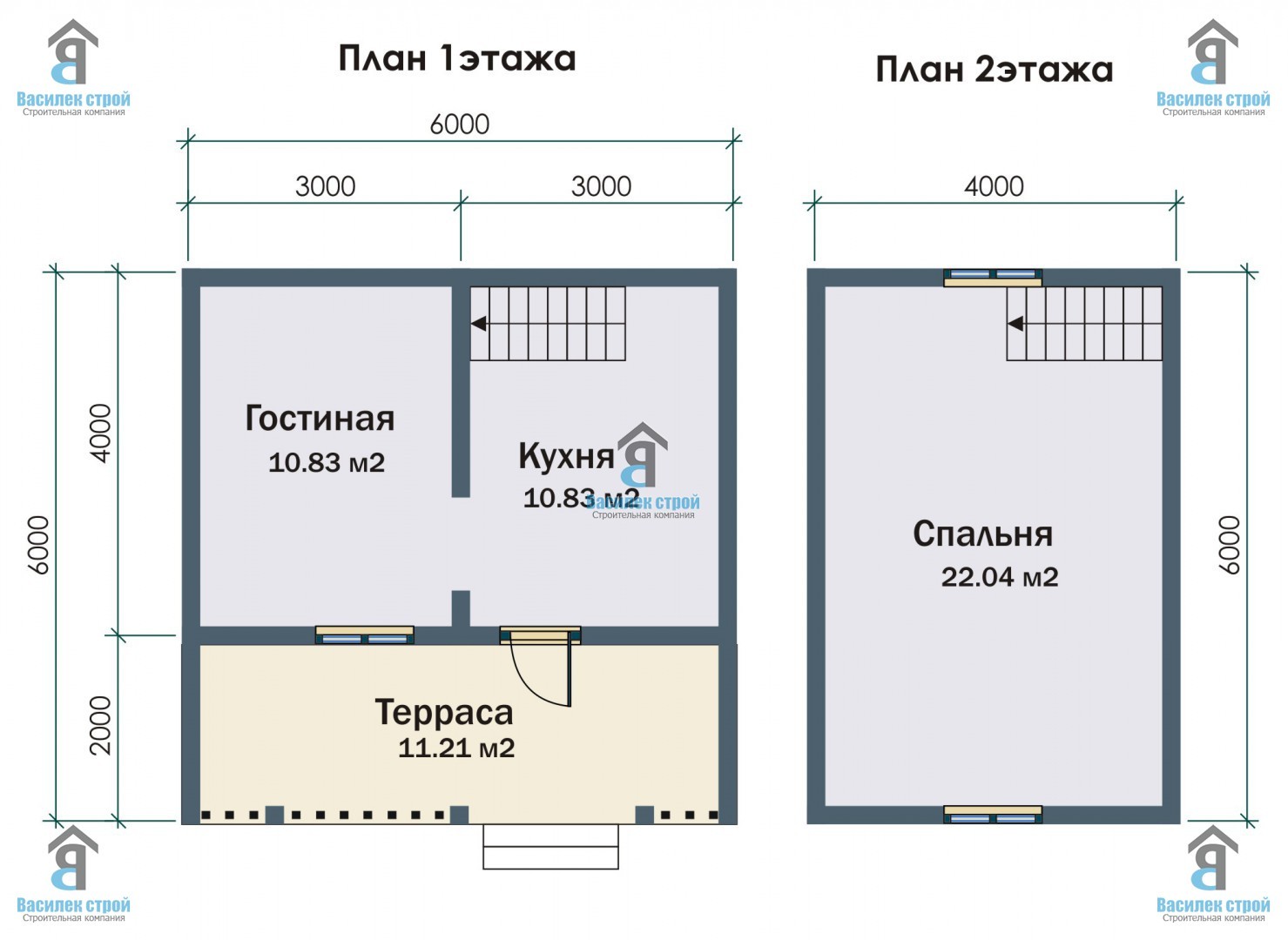 Проект дома шалаша 6х6