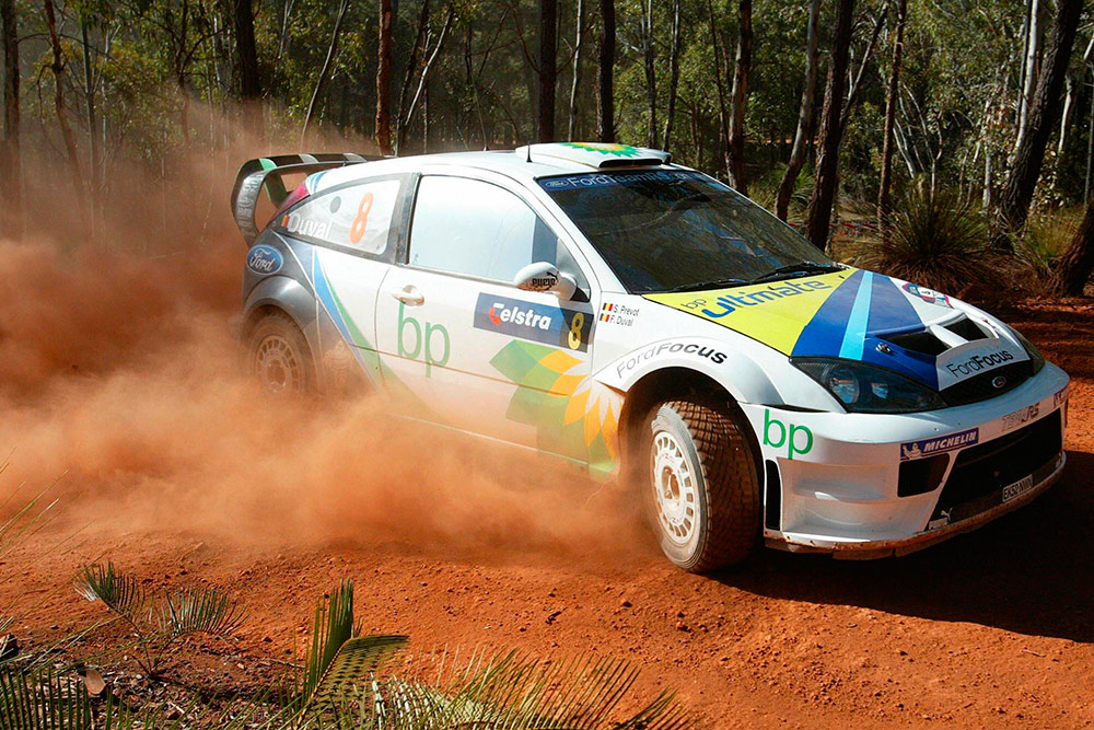 Франсуа Дюваль и Стефан Прево, Ford Focus RS WRC '04 (EK52 NWN), ралли Австралия 2004