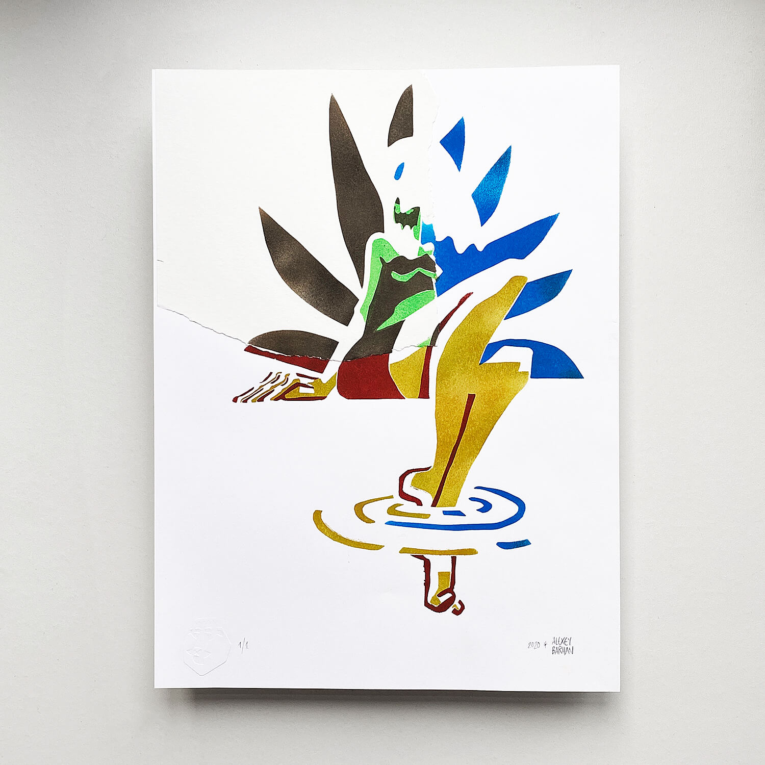 Тиражная графика в технике трафаретной печати. Автор Алексей Бархан.