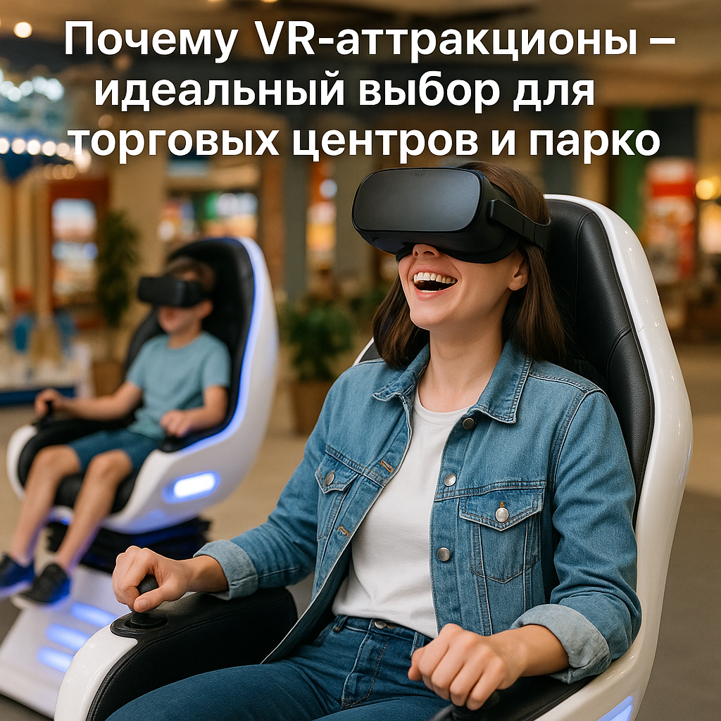 VR аттракционы для ТРЦ с высокой проходимостью и современным оборудованием для максимальной прибыли