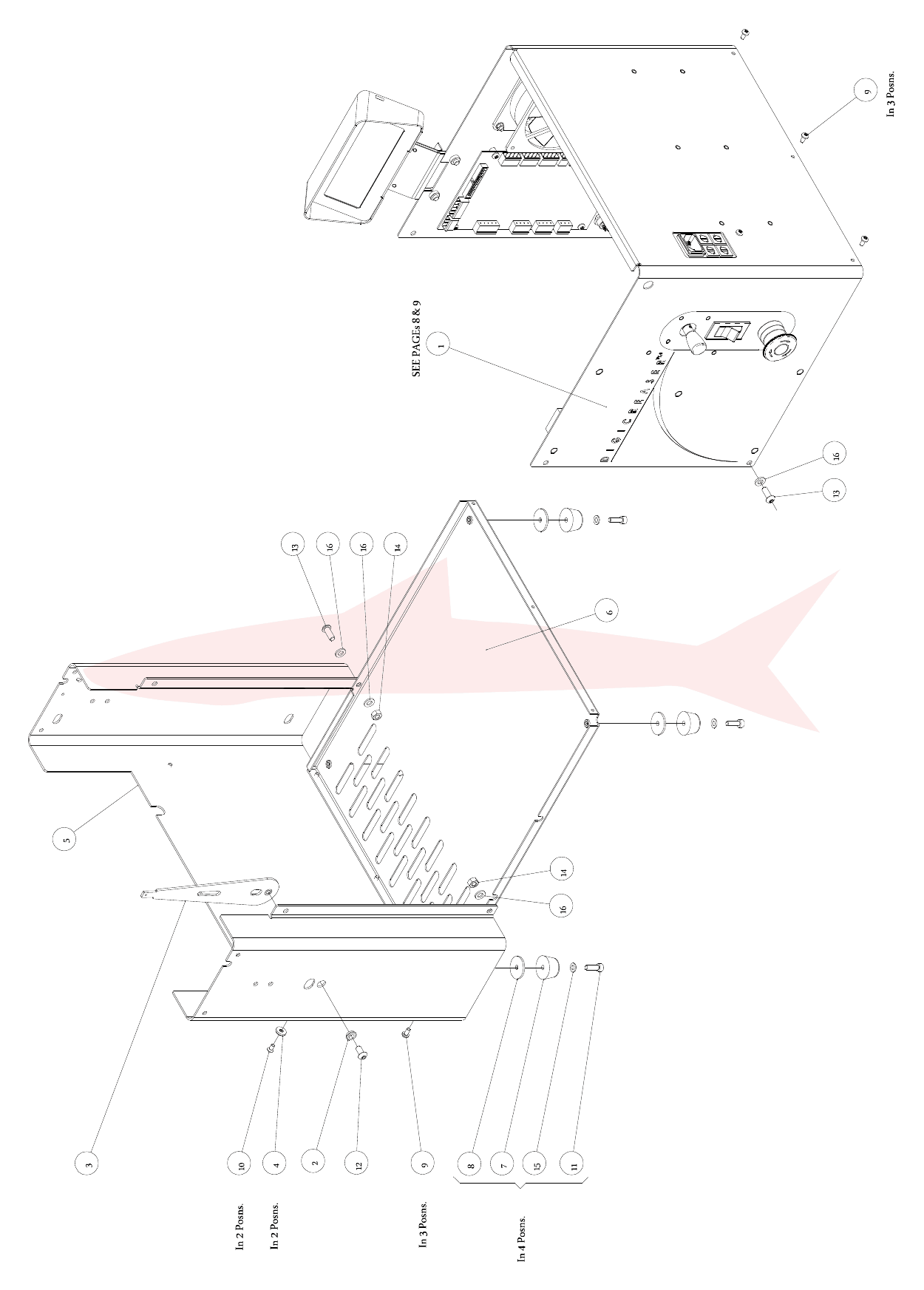 Morgana DigiCreaser 7-01-15 Main Frame Assembly — схема деталей