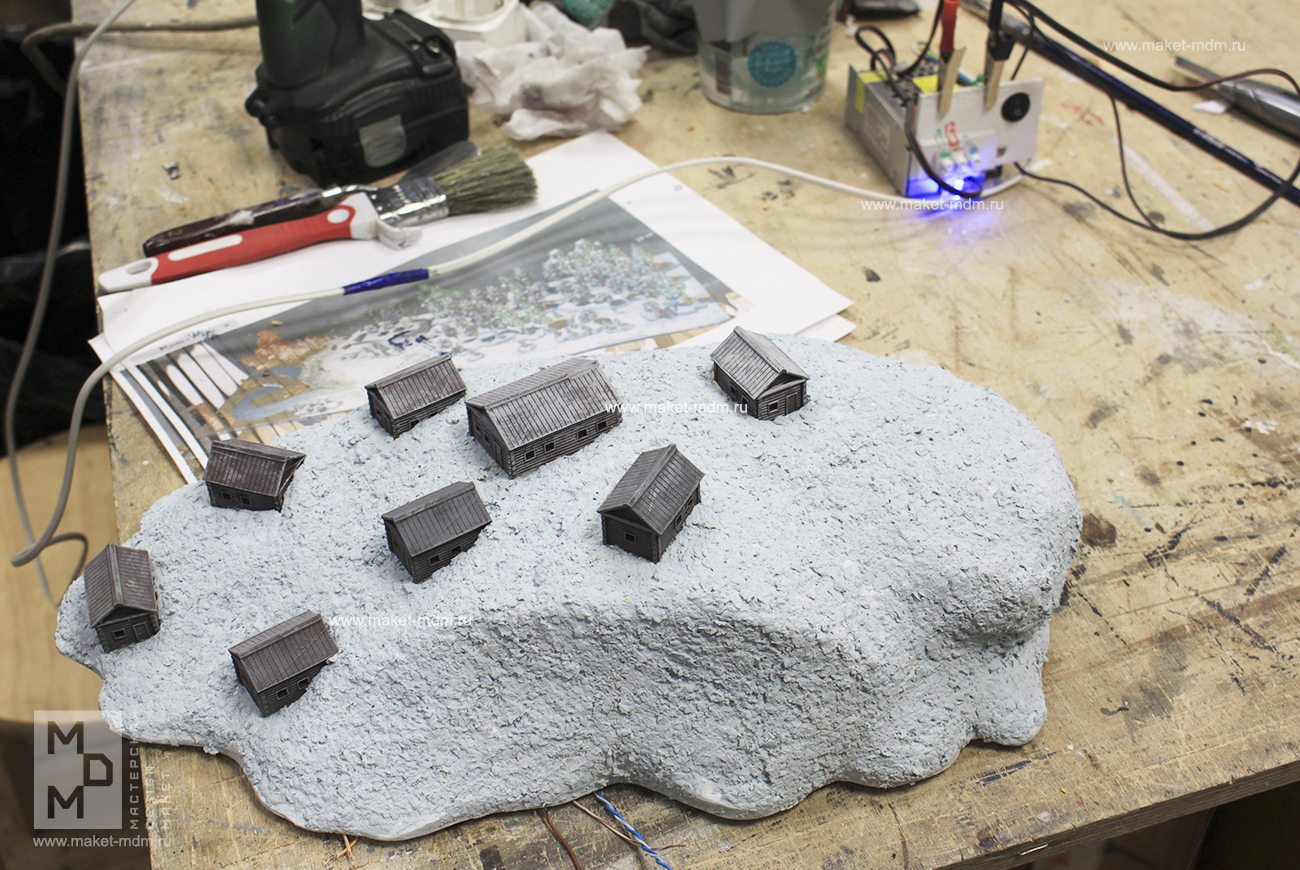 макет облачный полк ТЮЗ