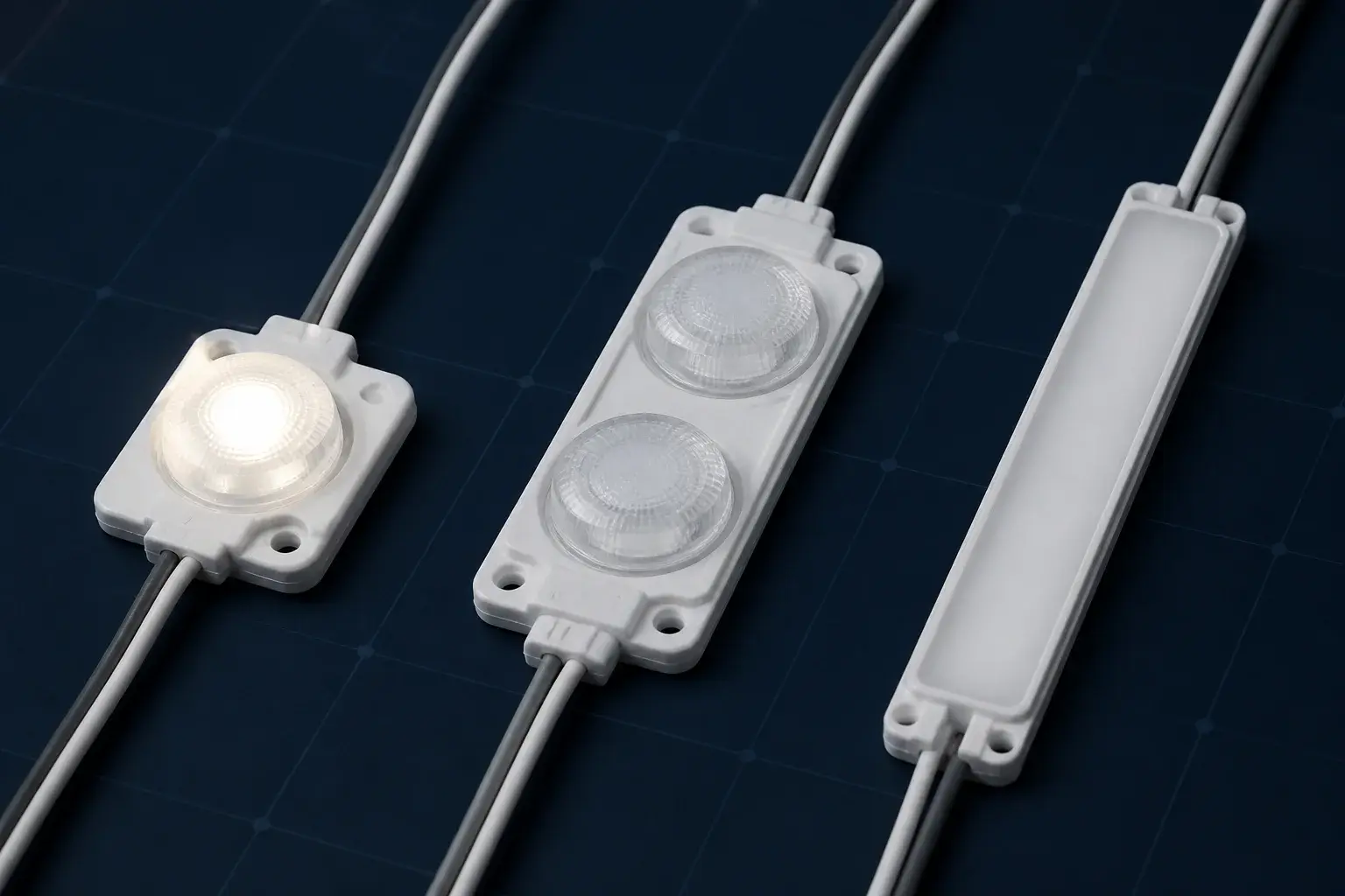 Одноточечный двухлинзовый и торцевой LED-модуль для рекламы
