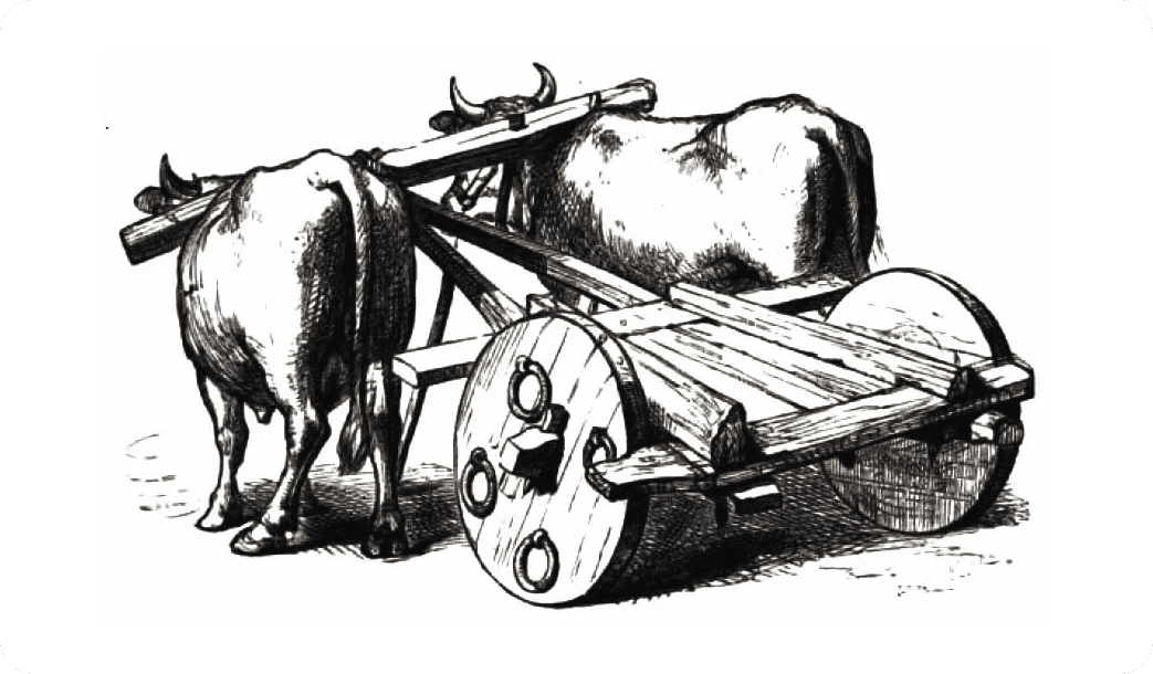 Древнее передвижения. 3500 До н. э.: в Месопотамии изобретена колёсная повозка.. Первая повозка. Древняя повозка. Первая телега.