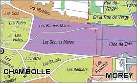 Bonnes-Mares Grand Cru map