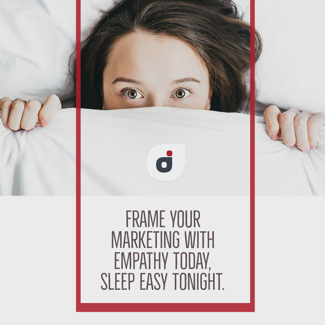 marketing plan strategy quote card sharing how empathy can let you sleep well as a marketer