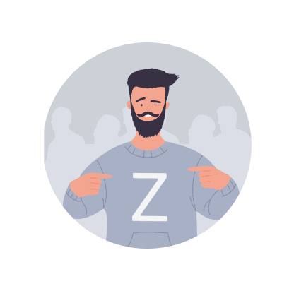 Иллюстрация мужчины в свитере